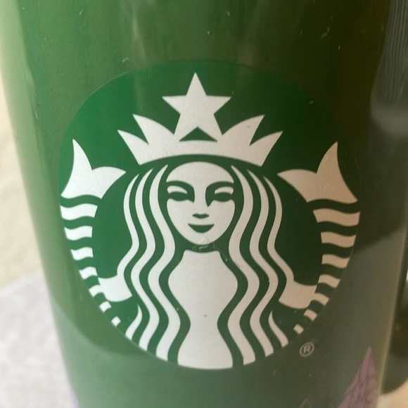 Starbucks: 2020 Green Ceramic Mug- Purple Tree Design- 16oz - Picture 15 of 16